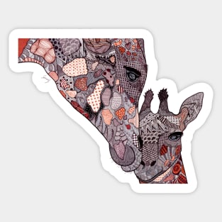 Giraffe Pair Sticker